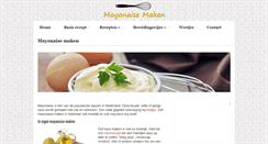 Desktop Screenshot of mayonaise-maken.net