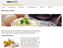 Tablet Screenshot of mayonaise-maken.net